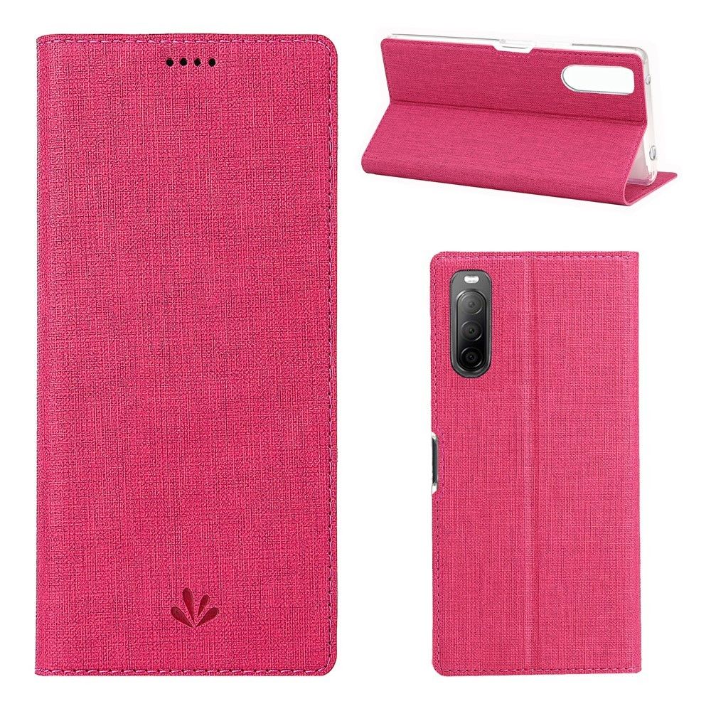 Generic - Etui en PU auto-absorbé rose pour votre Sony Xperia 10 II - Coque, étui smartphone