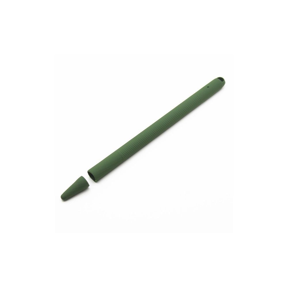 Wewoo - Stylus Pen Etui de protection antichoc en gel de silice pour Apple Pencil 2 Vert armée - Autres accessoires smartphone