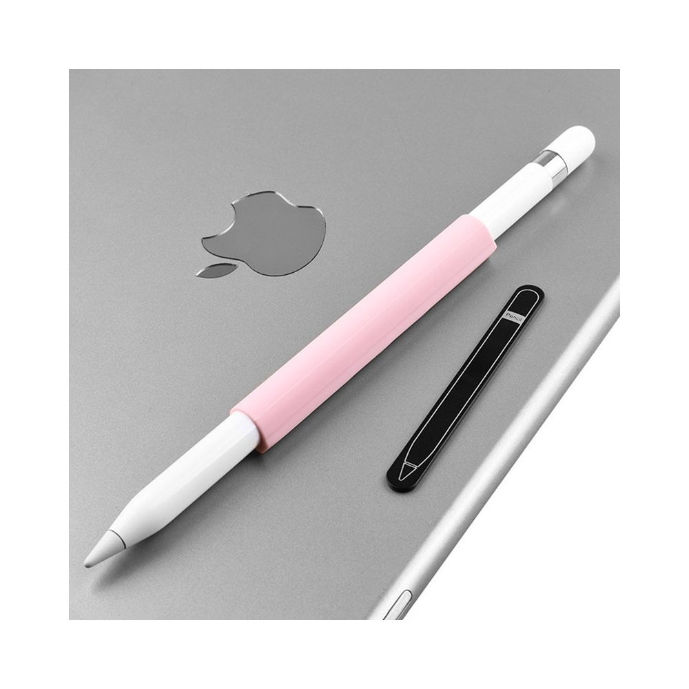 Wewoo - Ensemble de poignées en silicone à manchon magnétique pour Apple Pencil rose - Autres accessoires smartphone