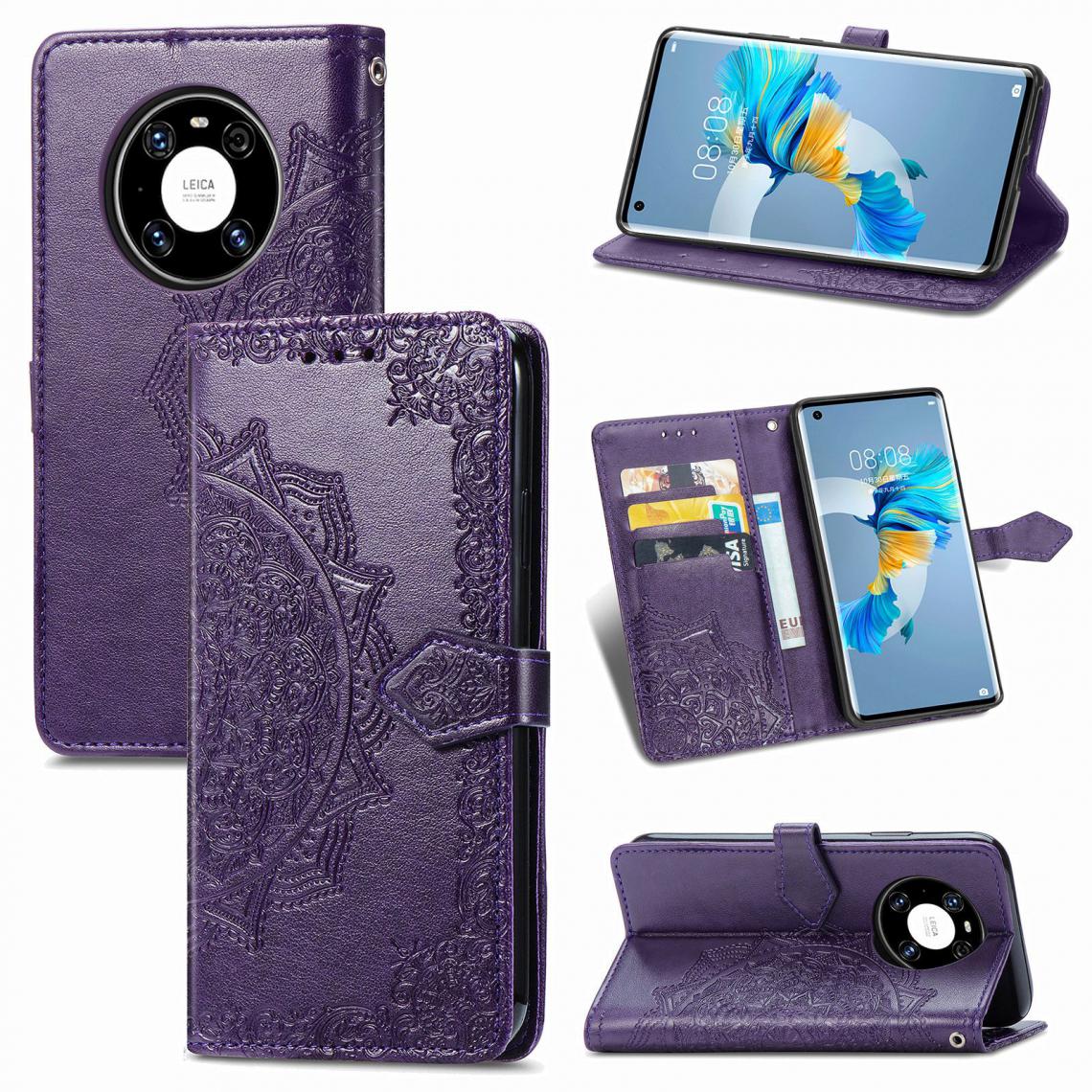 OtterBox - Huawei Mate 40 Housse Etui Coque de protection type portefeuille [Violet] - Coque, étui smartphone