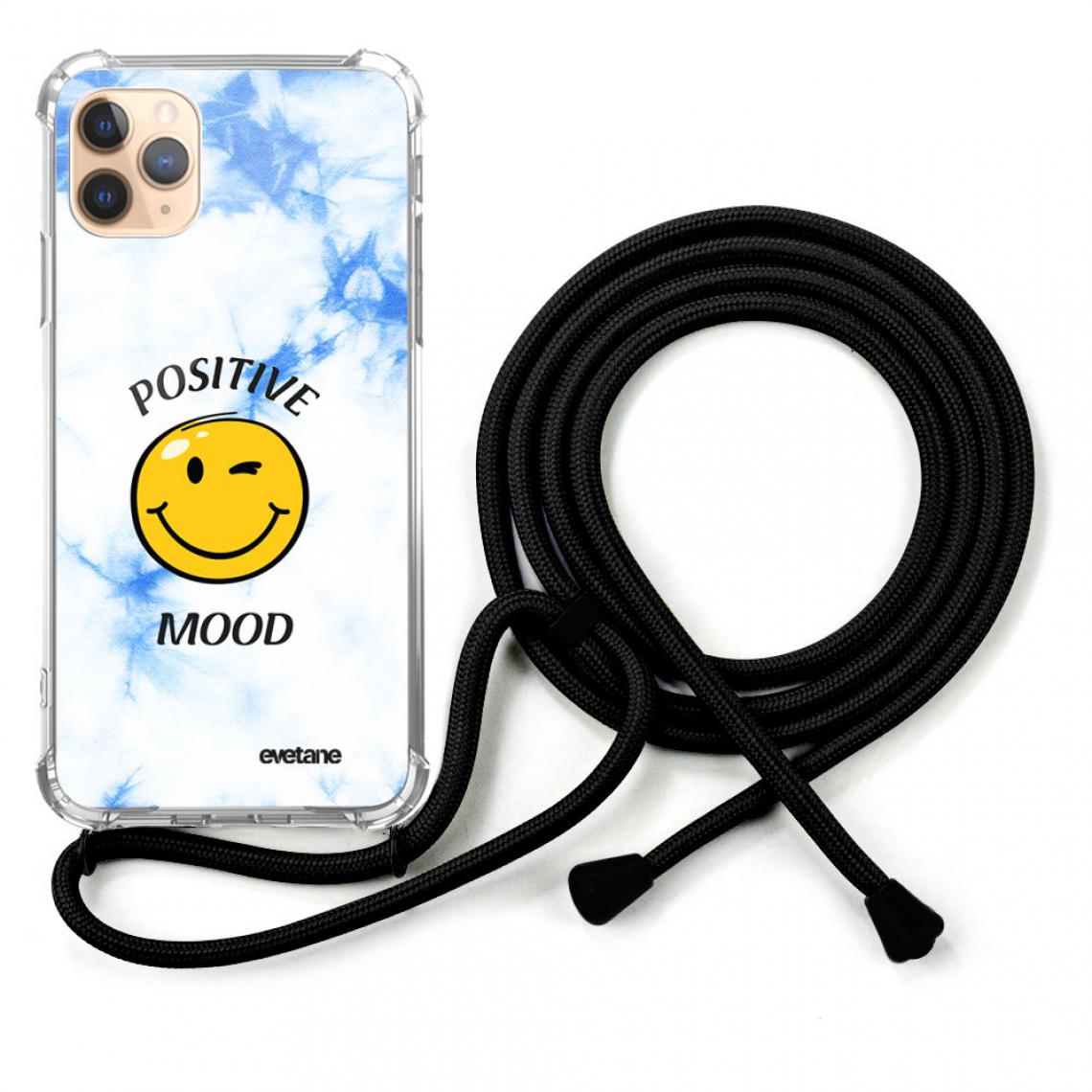 Evetane - Coque iPhone 11 Pro coque avec cordon transparente Positive mood - Coque, étui smartphone