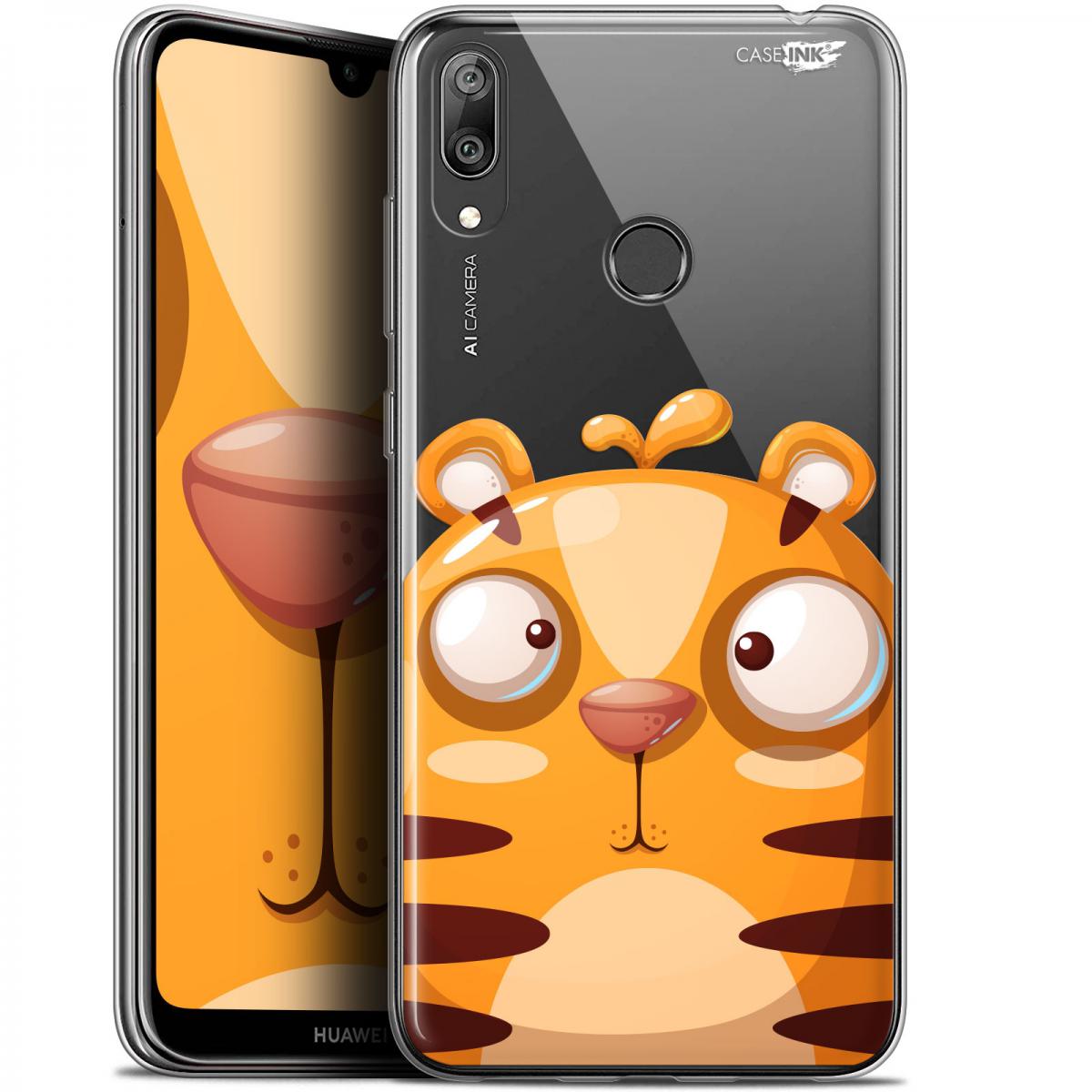 Caseink - Coque arrière Huawei Y7 / Prime / Pro 2019 (6.26 ) Gel HD [ Nouvelle Collection - Souple - Antichoc - Imprimé en France] Cartoon Tiger - Coque, étui smartphone