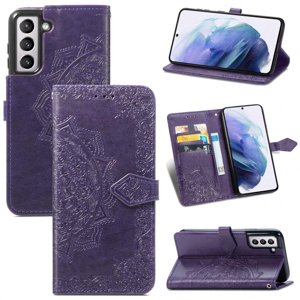 OtterBox - Samsung Galaxy S21 Housse Etui Coque de protection type portefeuille [Violet] - Coque, étui smartphone