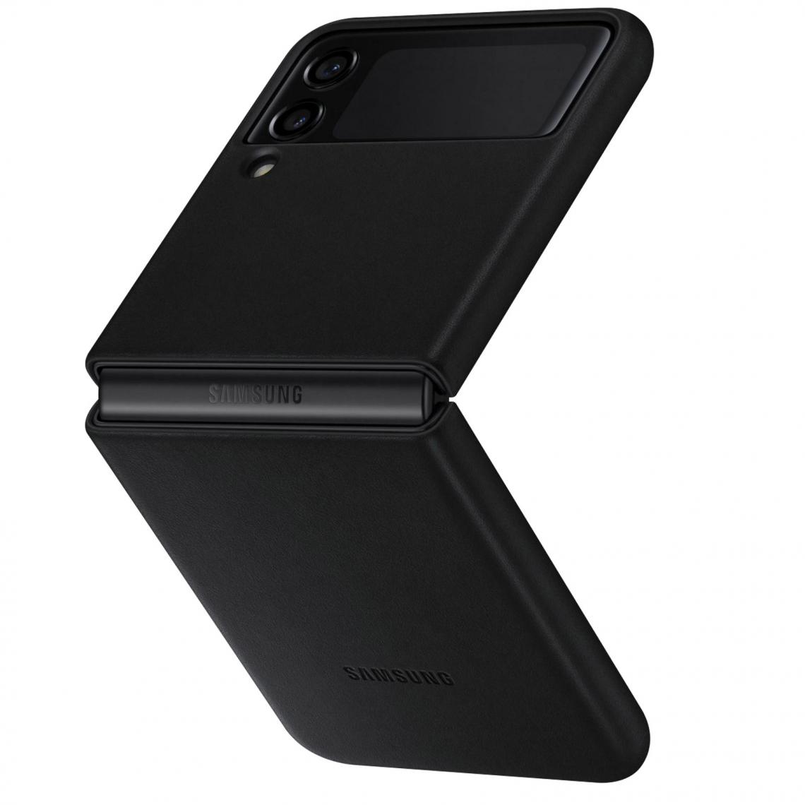 Samsung - Coque Cuir Original Samsung Z Flip 3 - Coque, étui smartphone