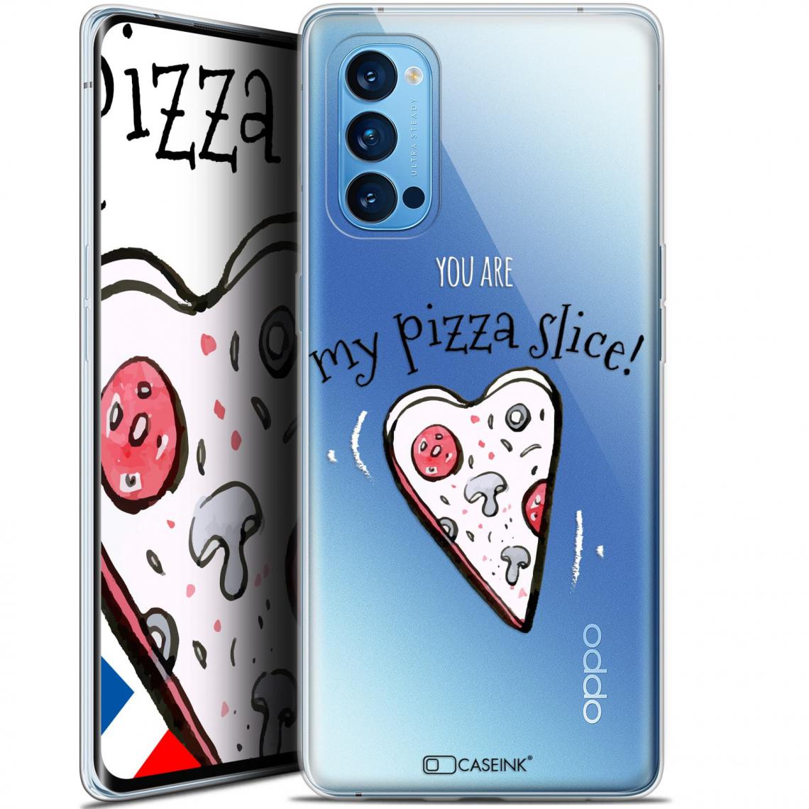 Caseink - Coque Pour Oppo Reno 4 Pro 5G (6.5 ) [Gel HD Collection Love Saint Valentin Design My Pizza Slice - Souple - Ultra Fin - Imprimé en France] - Coque, étui smartphone
