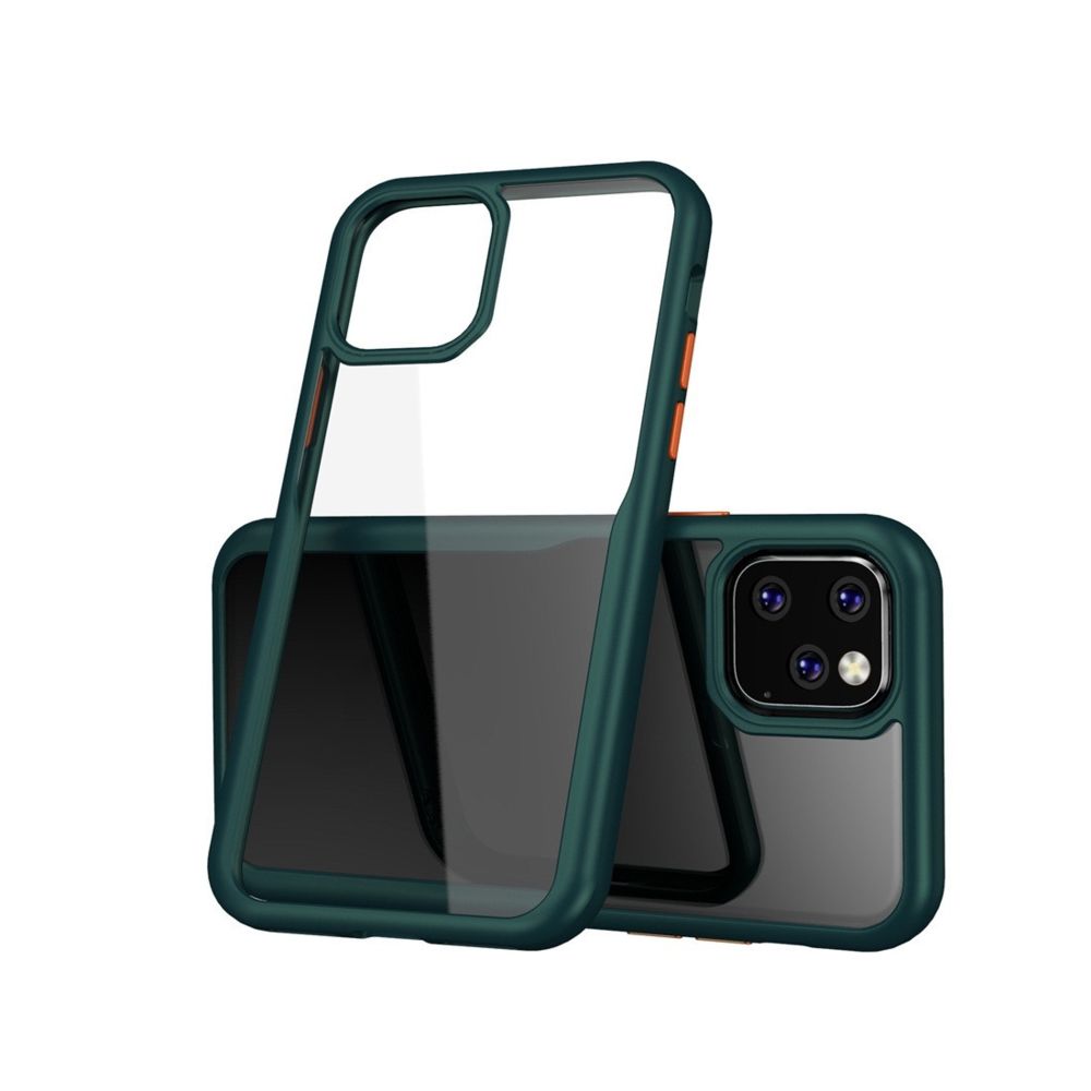 Wewoo - Coque Rigide Pour iPhone 11 Acrylic Shockproof Etui de protection pleine couverture Vert - Coque, étui smartphone