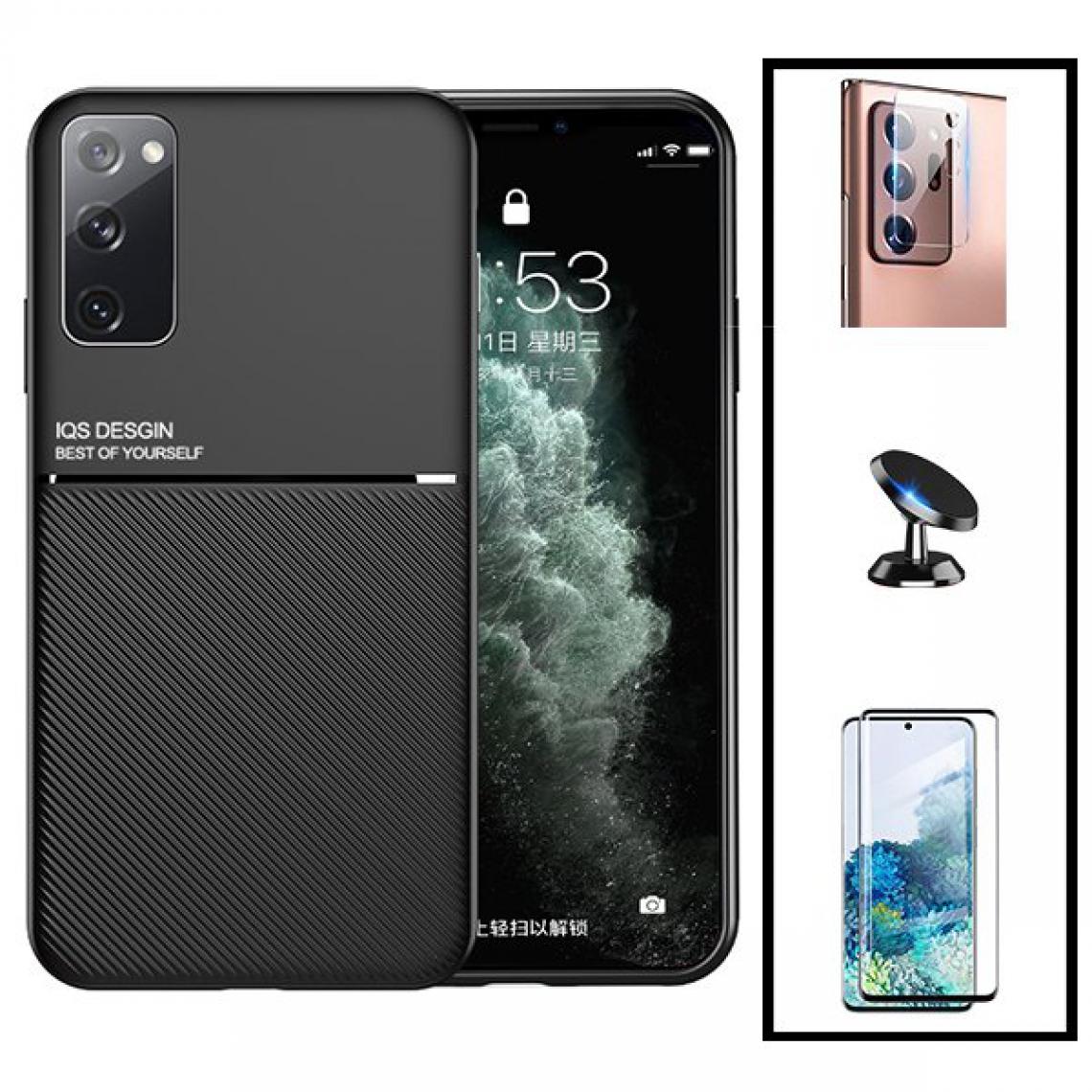 Phonecare - Kit Coque Magnetic Lux + 5D Full Cover + Film de Caméra Arrière + Support de Voiture Magnétique - Samsung Galaxy Note 20 - Coque, étui smartphone
