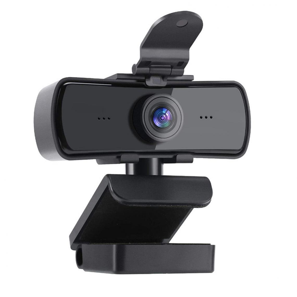 Chrono - 2K Webcam avec Microphone pour PC, Caméra Web USB avec Couvercle de Confidentialité pour La Diffusion en Continu/Les Appels Video/L'étude en Ligne/La Conference & Zoom/Youtube/Cisco WebEx(Noir) - Autres accessoires smartphone