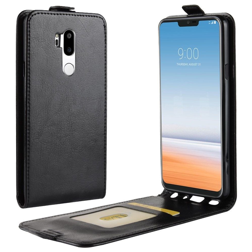 marque generique - Etui en PU verticale noir pour votre LG G7 ThinQ - Autres accessoires smartphone