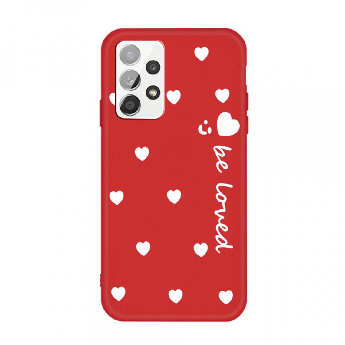 Other - Coque en TPU Be Loved Hearts Smile Pattern souple rouge pour votre Samsung Galaxy A72 5G/4G - Coque, étui smartphone