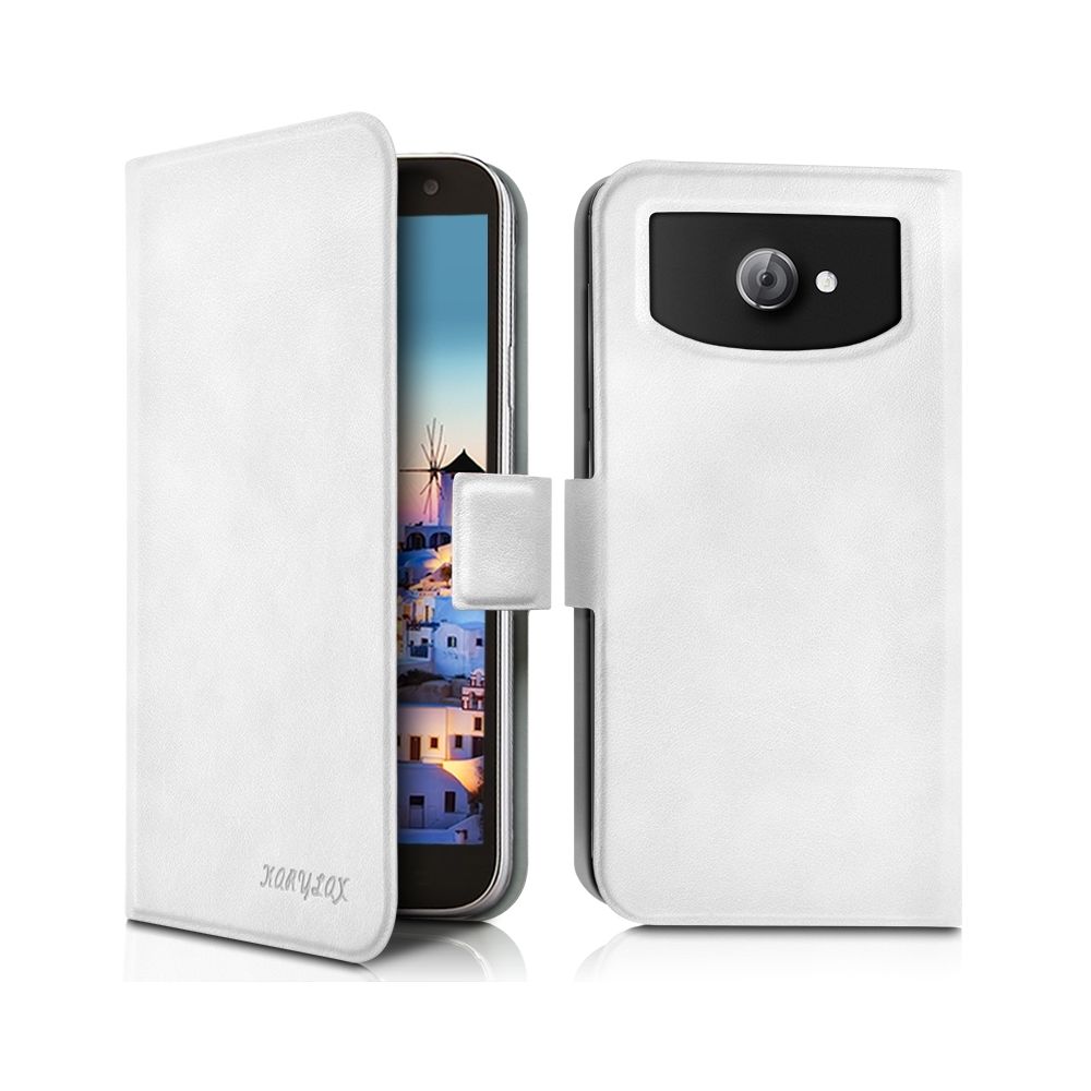 Karylax - Housse Etui Universel M blanc pour Smartphone Danew BM45 - Autres accessoires smartphone