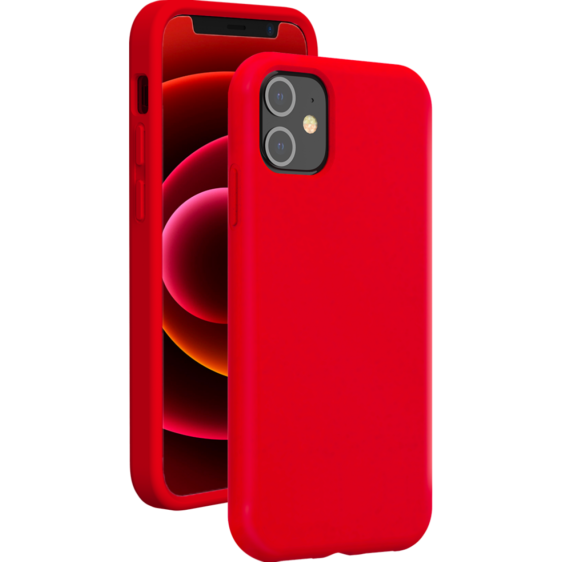 Bigben - Coque smartphone COVSOFTIP1254R Coque Soft Touch IP12 Mini red - Coque, étui smartphone