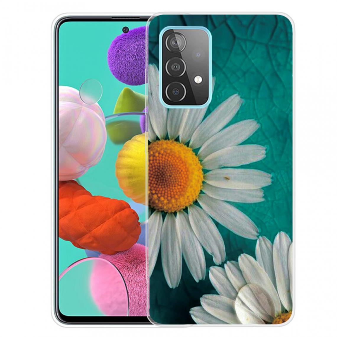 Other - Coque en TPU Bien protégé avec une impression de motifs élégante souple chrysanthème pour votre Samsung Galaxy A82 5G - Coque, étui smartphone