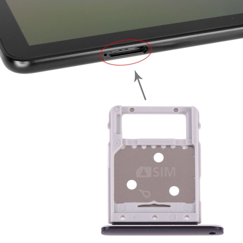 Wewoo - Bac à carte SIM + à Micro SD pour Galaxy Tab S4 10.5 T835 Noir - Autres accessoires smartphone