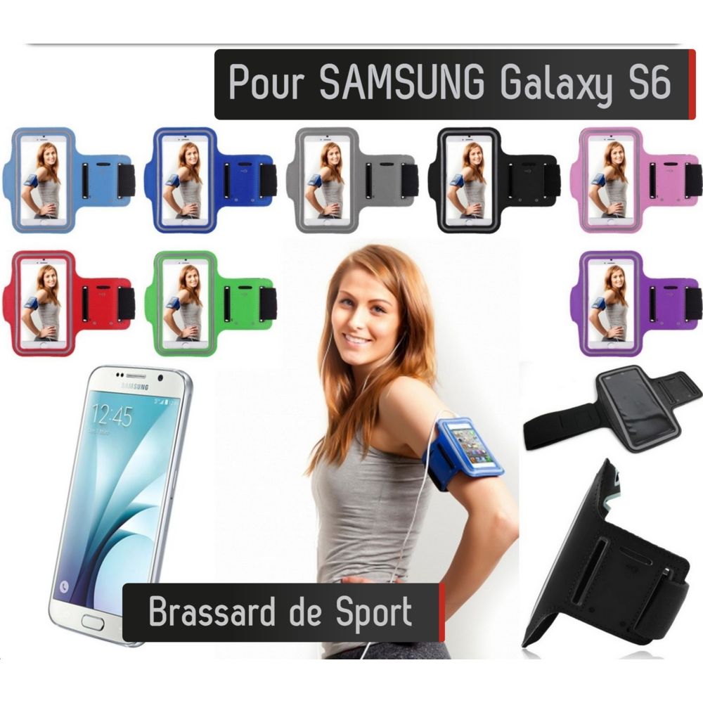 Shot - Brassard Sport SAMSUNG Galaxy S6 Housse Etui Coque (VIOLET) - Coque, étui smartphone