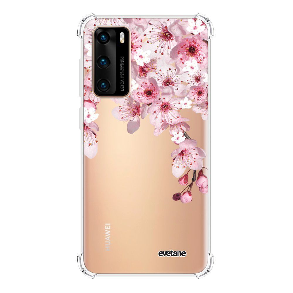 Evetane - Coque Huawei P40 anti-choc souple avec angles renforcés transparente Cerisier Evetane - Coque, étui smartphone