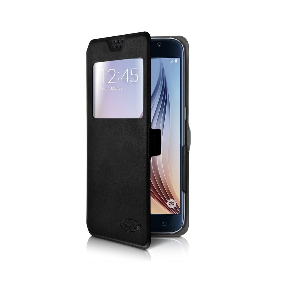 Karylax - Etui à Fenêtre S-View Universel M Couleur Noir pour Cubot Rainbow 2 - Autres accessoires smartphone