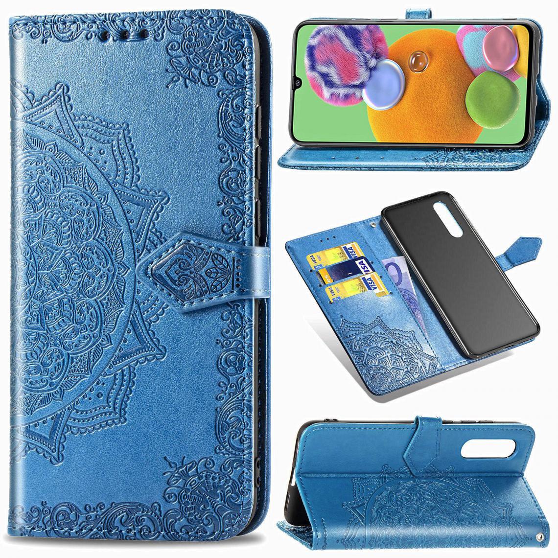 OtterBox - Samsung Galaxy A90 5G Housse Etui Coque de protection type portefeuille [Bleu] - Coque, étui smartphone
