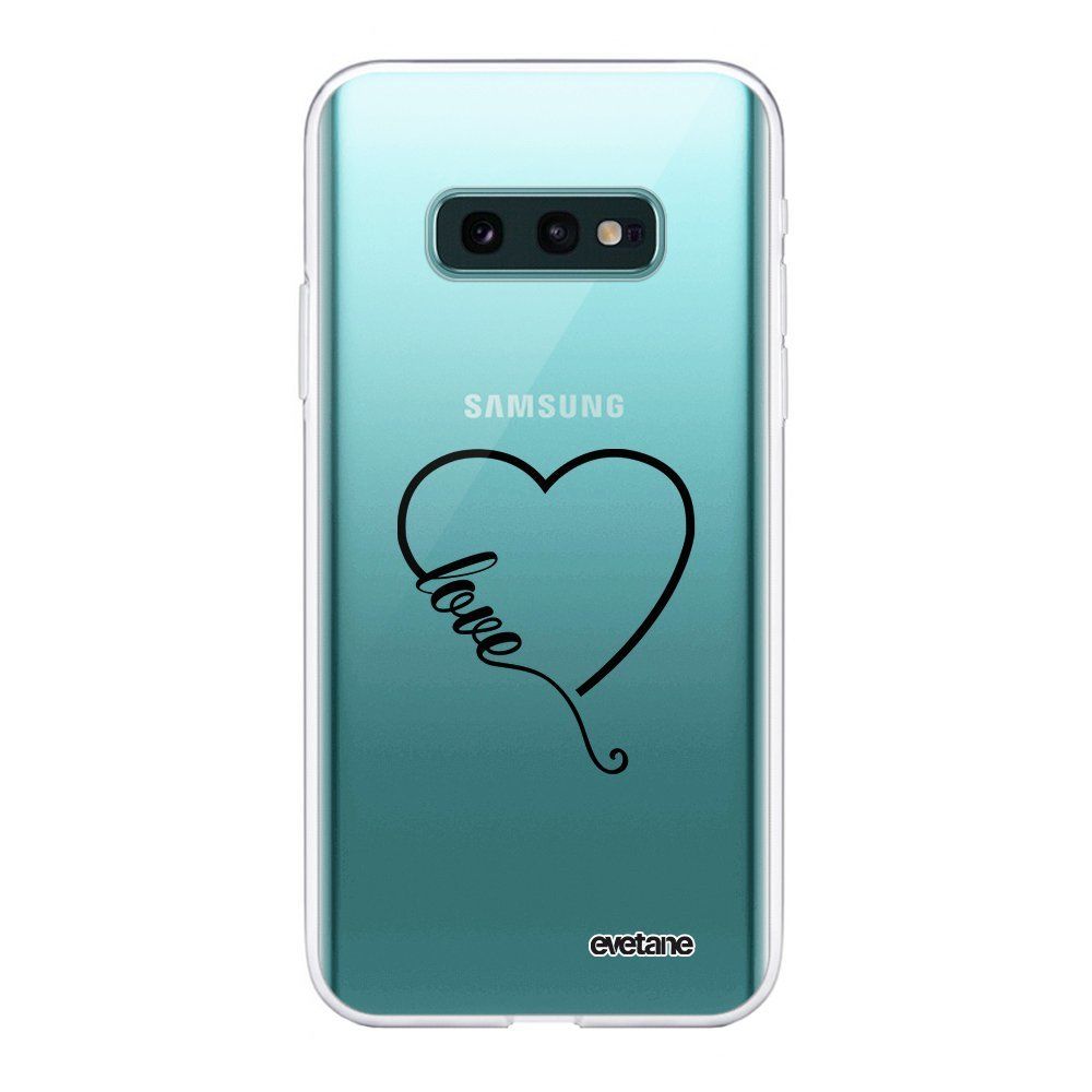 Evetane - Coque Samsung Galaxy S10e souple transparente Coeur love Motif Ecriture Tendance Evetane. - Coque, étui smartphone