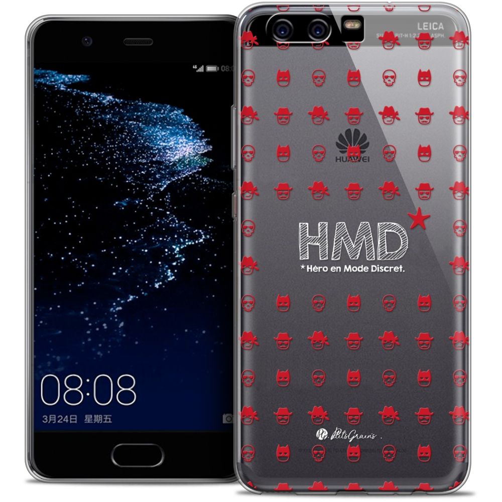 Caseink - Coque Housse Etui Huawei P10 [Crystal Gel HD Collection Petits Grains ? Design HMD* Hero en Mode Discret - Souple - Ultra Fin - Imprimé en France] - Coque, étui smartphone