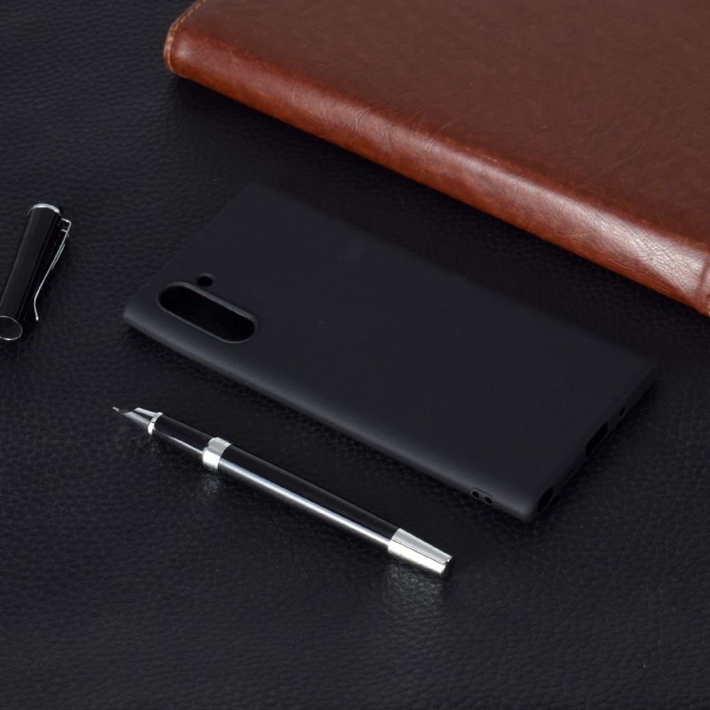 Wewoo - Housse Étui Coque Pour Galaxy Note10 TPU Candy Color Case Noir - Coque, étui smartphone