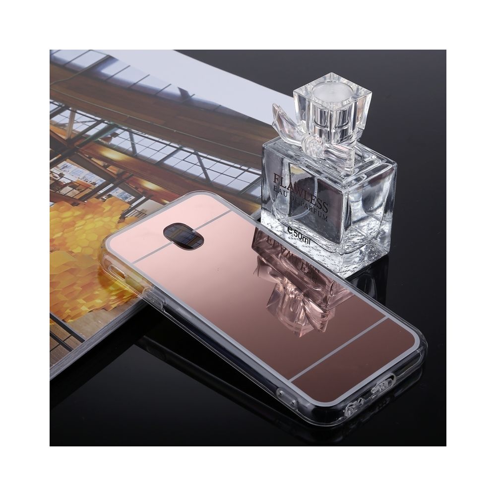 Wewoo - Coque renforcée or rose pour Samsung Galaxy J5 2017 Version EU Acrylique + TPU Galvanoplastie Miroir De Protection Cas de Couverture Arrière - Coque, étui smartphone