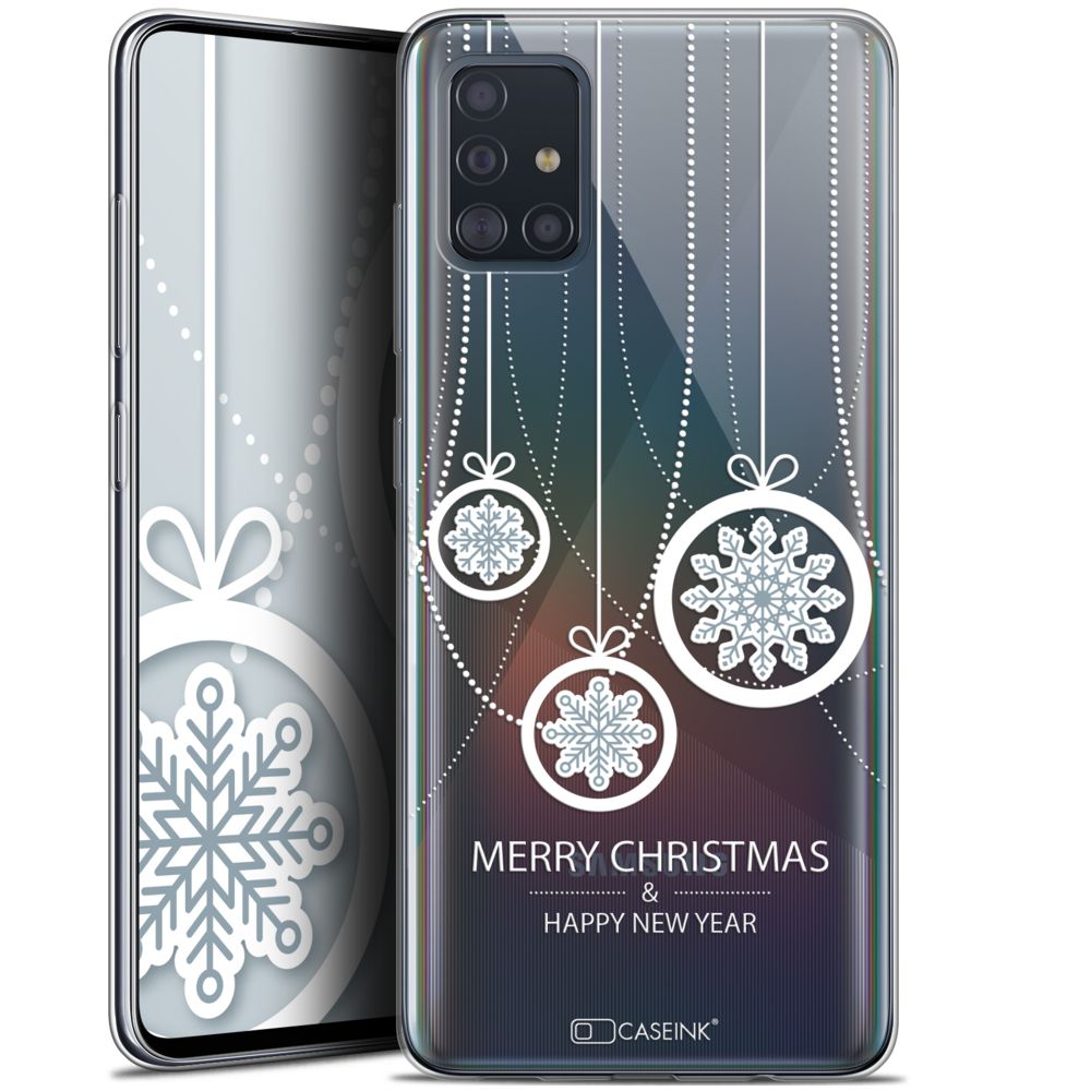 Caseink - Coque Pour Samsung Galaxy A51 (A515) (6.5 ) [Gel HD Collection Noël 2017 Design Christmas Balls - Souple - Ultra Fin - Imprimé en France] - Coque, étui smartphone