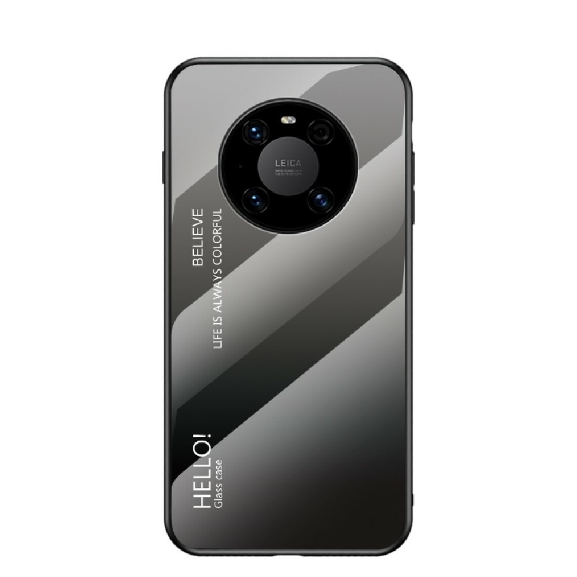 Other - Coque en TPU motif dégradé de couleur super mince gris/noir pour votre Huawei Mate 40 Pro - Coque, étui smartphone