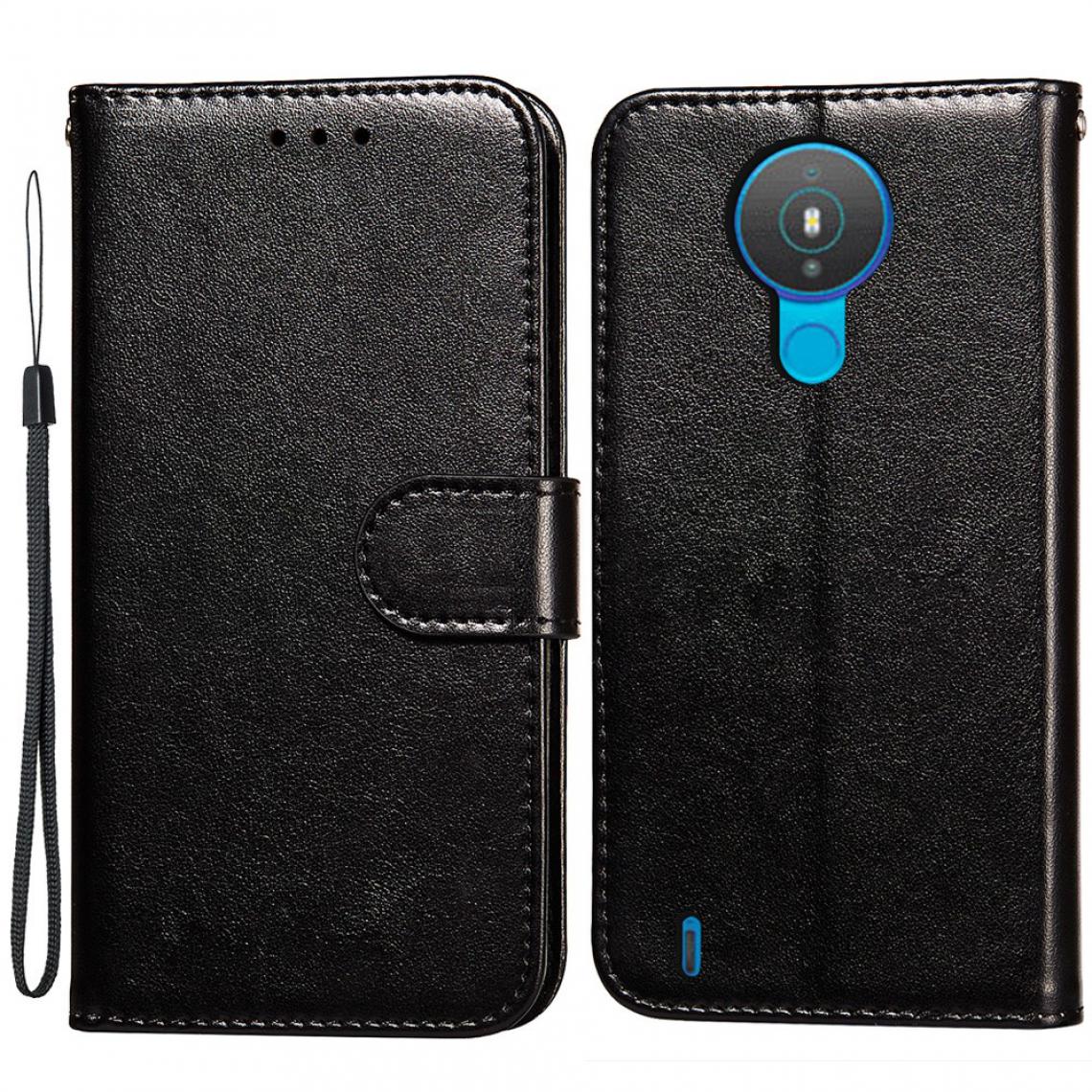 Other - Etui en PU avec support noir pour votre Nokia 1.4 - Coque, étui smartphone