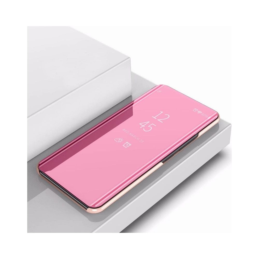 Wewoo - Coque Miroir de protection avec couvercle à rabat gauche et droite étui de fixation pour iPhone 11 or rose - Coque, étui smartphone