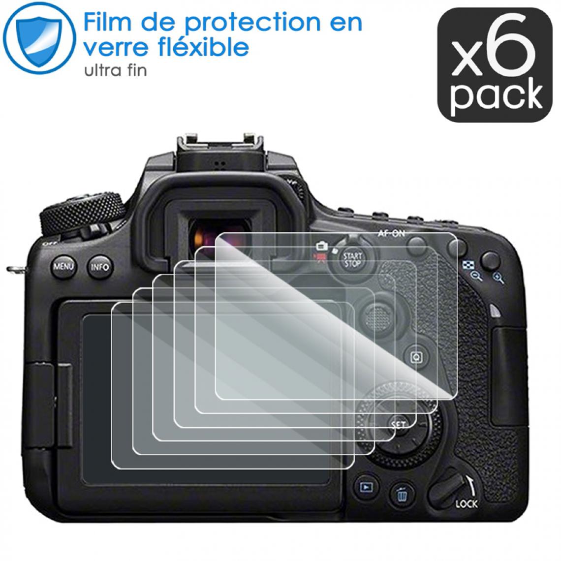 Karylax - Verre Fléxible Dureté 9H pour Canon EOS 850D [Pack x6] - Protection écran smartphone