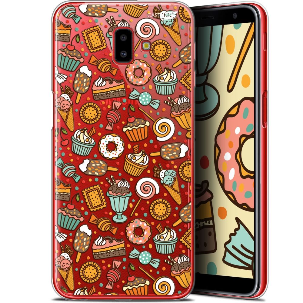 Caseink - Coque arrière Samsung Galaxy J6 Plus J6+ (6.4 ) Gel HD [ Nouvelle Collection - Souple - Antichoc - Imprimé en France] Bonbons - Coque, étui smartphone