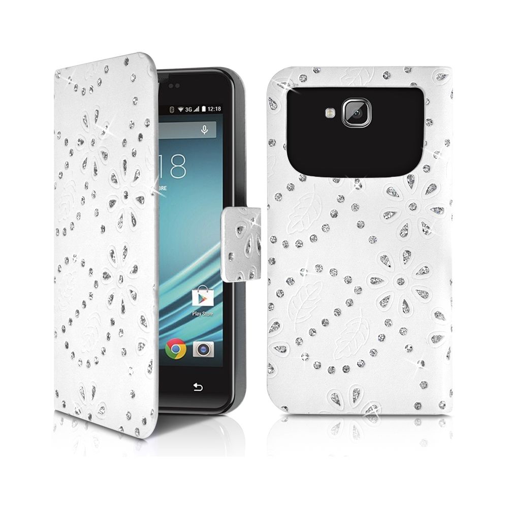Karylax - Etui Diamant Universel XL Blanc pour Orange 8035 - Autres accessoires smartphone