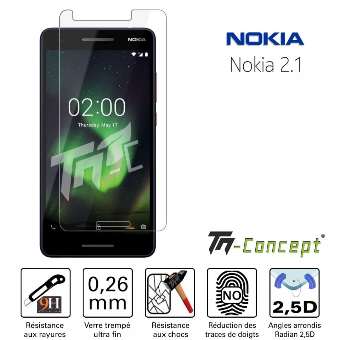 Tm Concept - Verre trempé - Nokia 2.1 / Nokia 2 (2018) - TM Concept® - Protection écran smartphone
