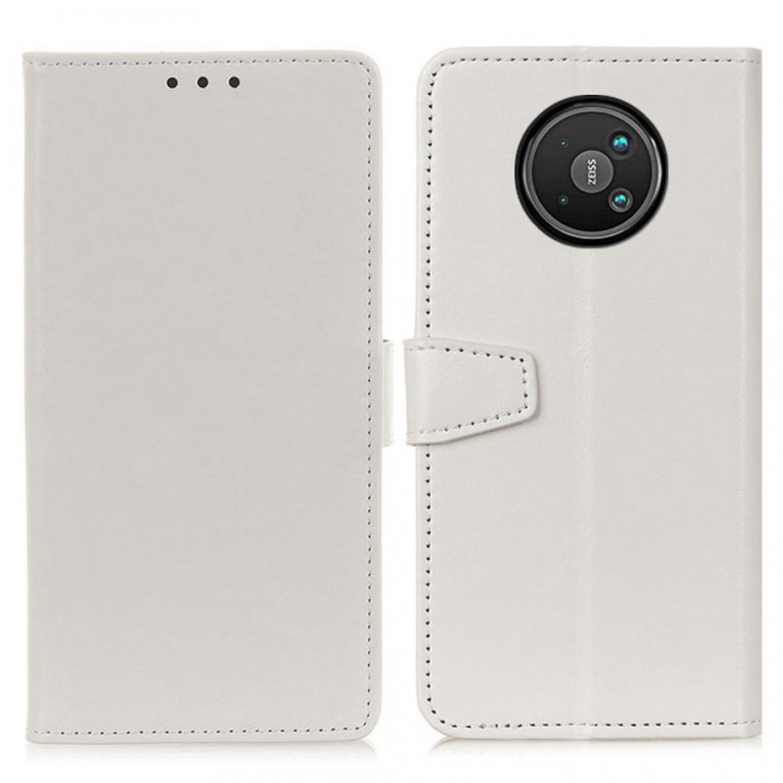 Other - Etui en PU avec support blanc pour votre Nokia 8 V 5G - Coque, étui smartphone