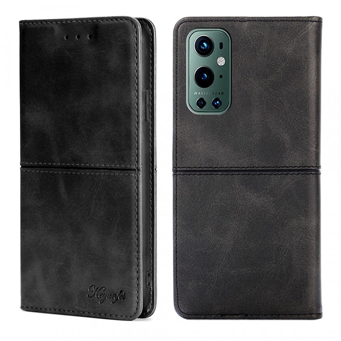 Other - Etui en PU + TPU avec porte-cartes noir pour votre OnePlus 9 Pro - Coque, étui smartphone