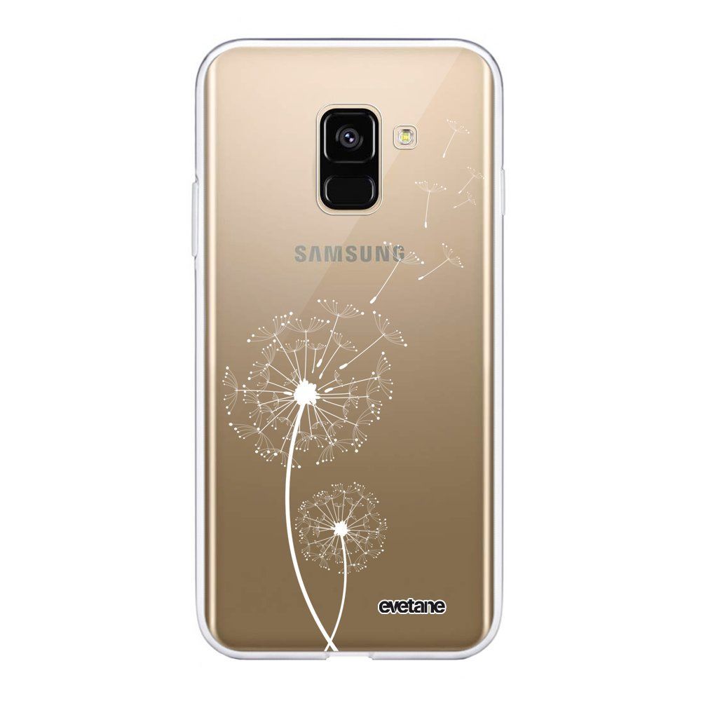 Evetane - Coque Samsung Galaxy A8 2018 360 intégrale Pissenlit blanc Ecriture Tendance Design Evetane. - Coque, étui smartphone