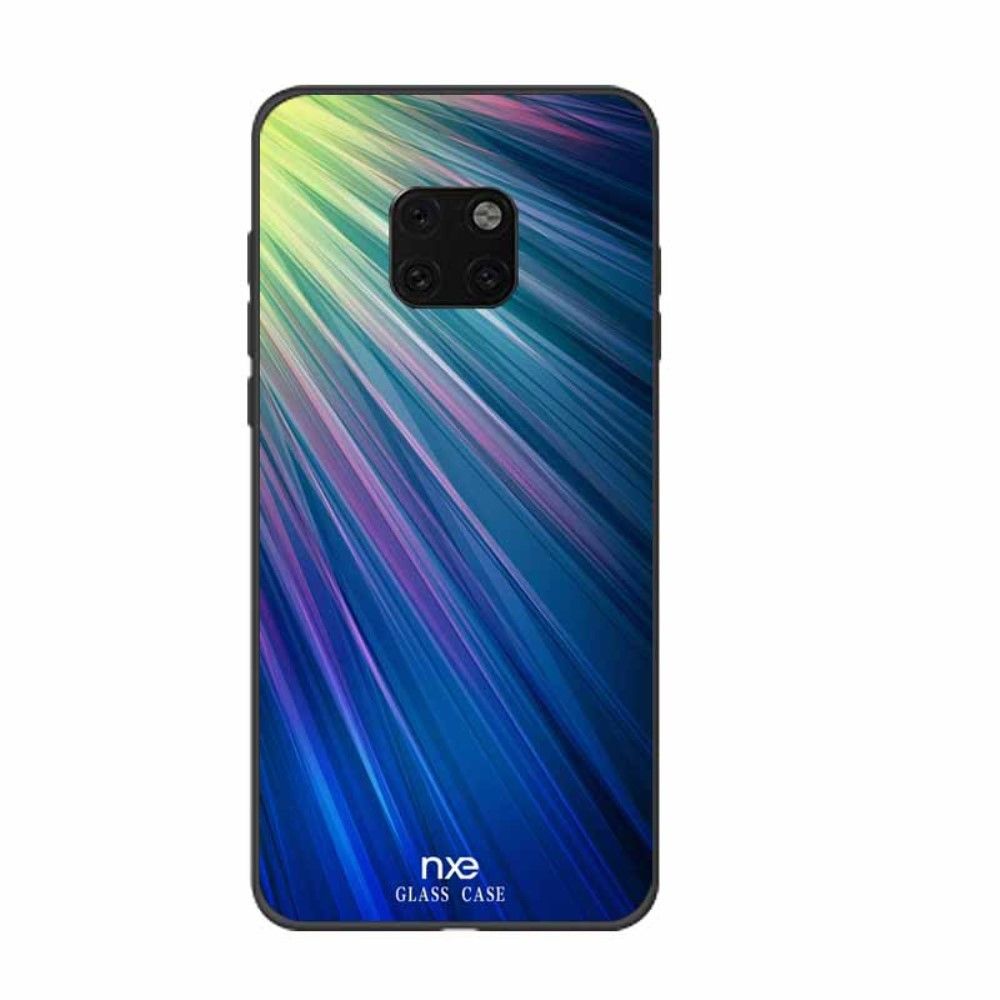 marque generique - Coque en TPU verre d'impression à motif hybride vert/bleu pour votre Huawei Mate 20 Pro - Autres accessoires smartphone
