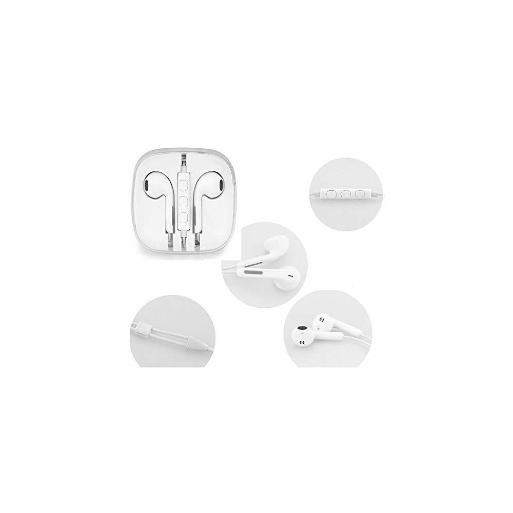 Ozzzo - Kit pieton + ecouteur + micro ozzzo blanc pour Alcatel 3L - Autres accessoires smartphone