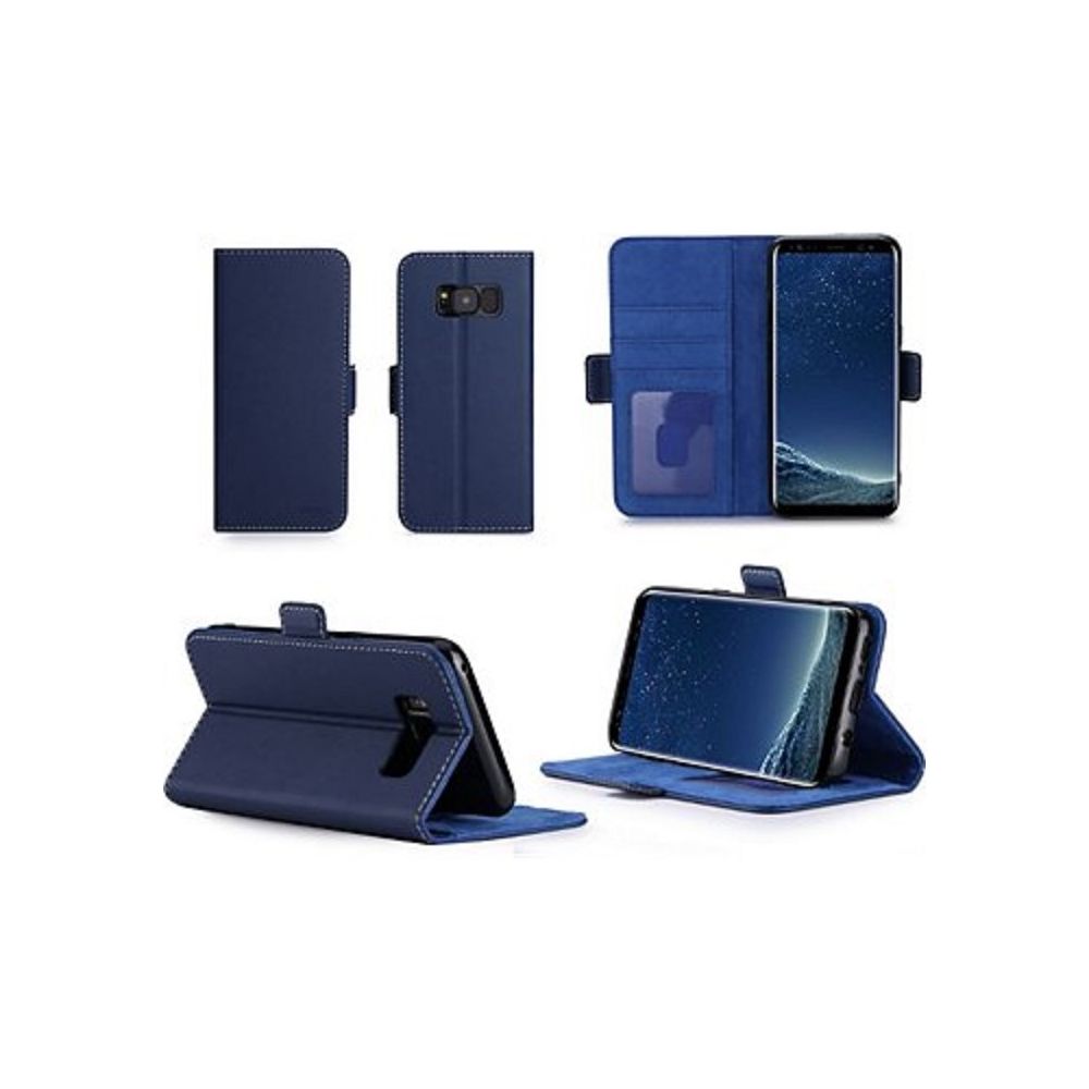 marque generique - Etui Samsung Galaxy S10 Bleu, Portefeuille Flip Cover Housse Etui - Coque, étui smartphone