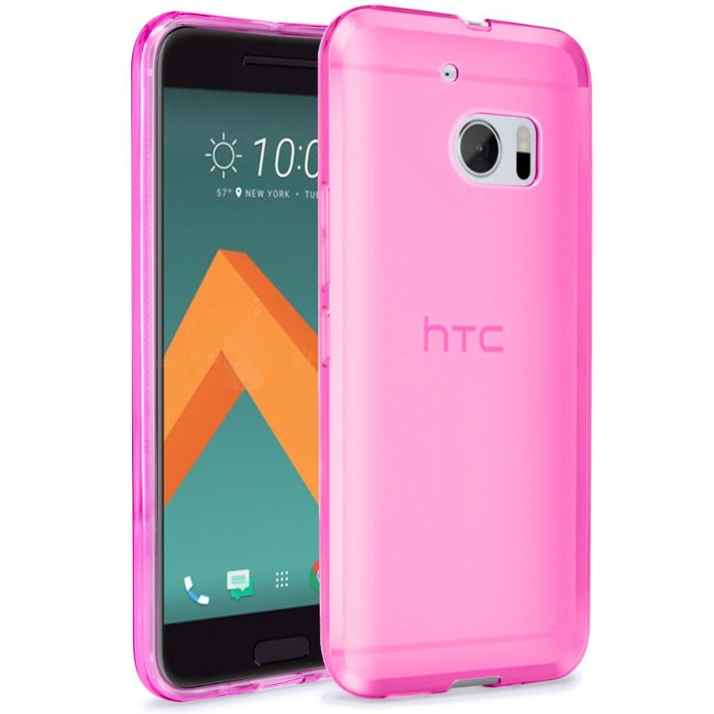 marque generique - HTC 10 Housse Etui Housse Coque de protection Silicone TPU Gel Jelly - Rose - Autres accessoires smartphone