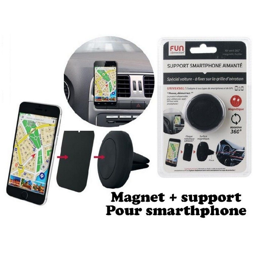CMP - 1 support pour smartphone aimante pour voiture telephone universel - Support téléphone pour voiture