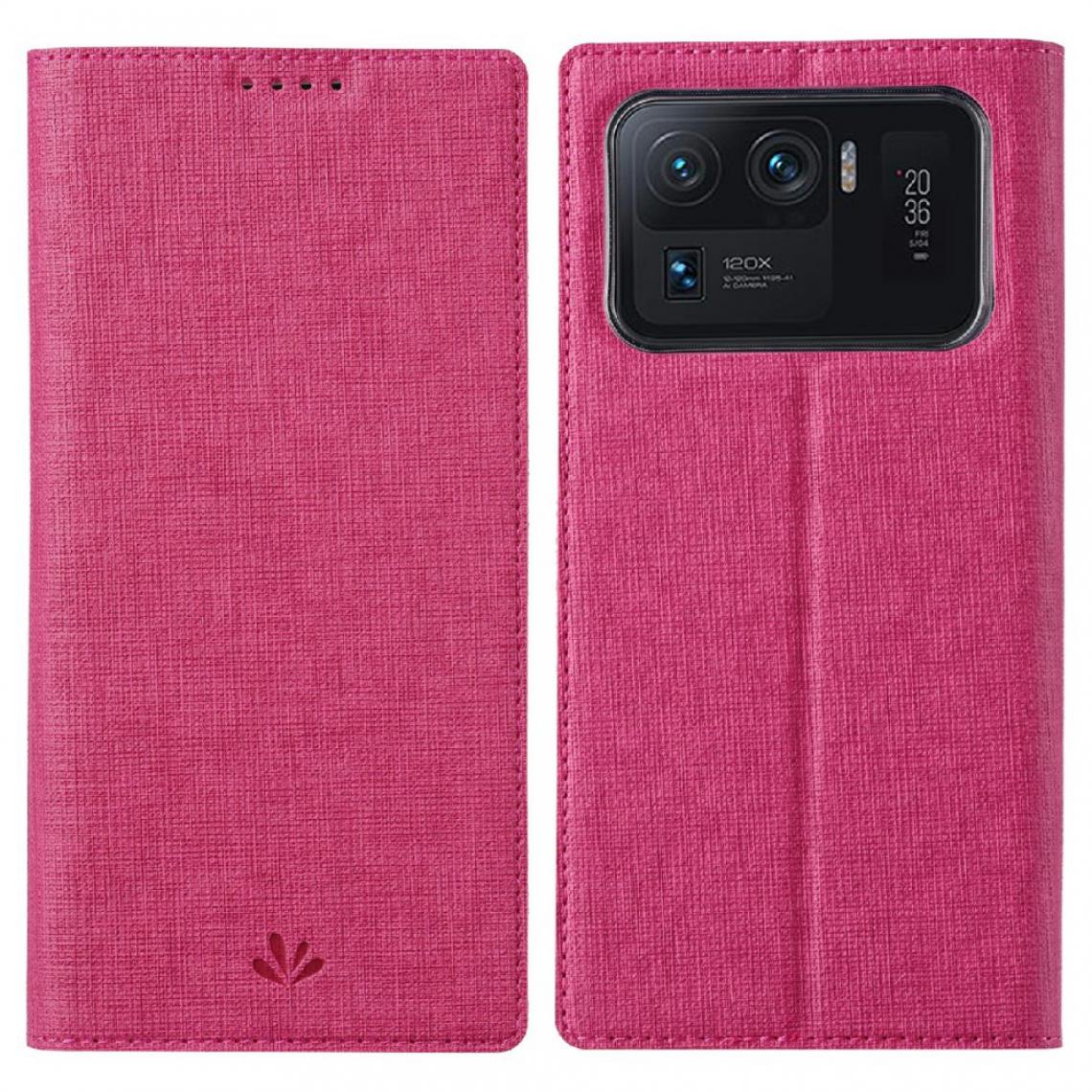Other - Etui en PU avec support et porte-cartes rose pour votre Xiaomi Mi 11 Ultra - Coque, étui smartphone