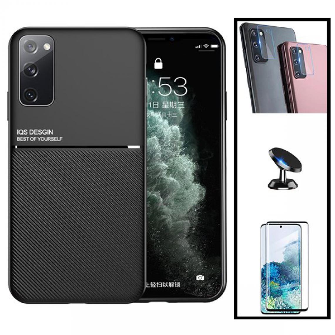 Phonecare - Kit Coque Magnetic Lux + 5D Full Cover + Support de Voiture Magnétique - Samsung Galaxy S20 Ultra - Coque, étui smartphone