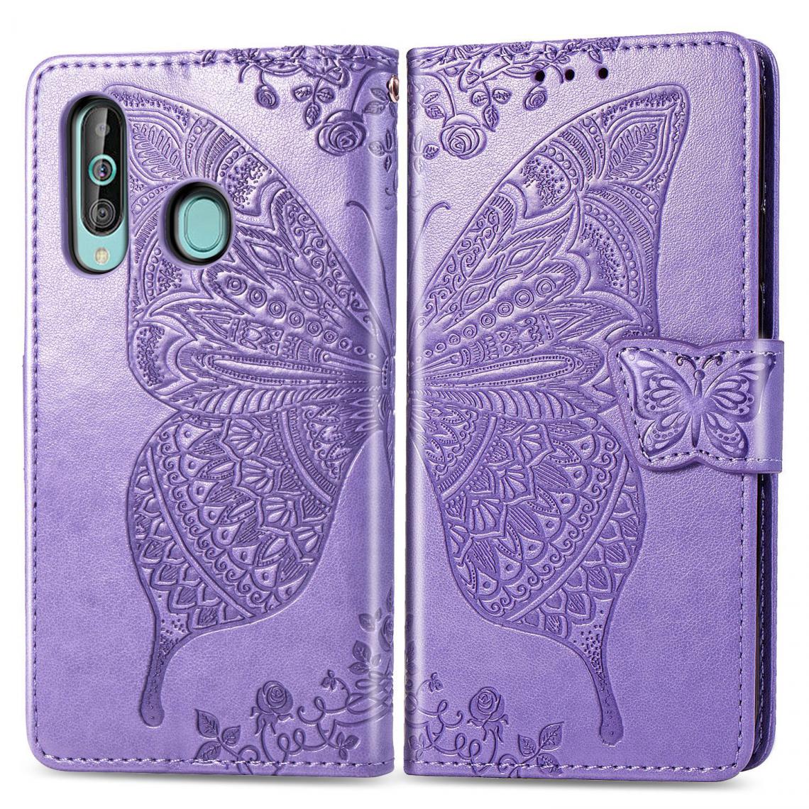 OtterBox - Samsung Galaxy A60 Housse Etui Coque de protection type portefeuille Papillon [Violet] - Coque, étui smartphone