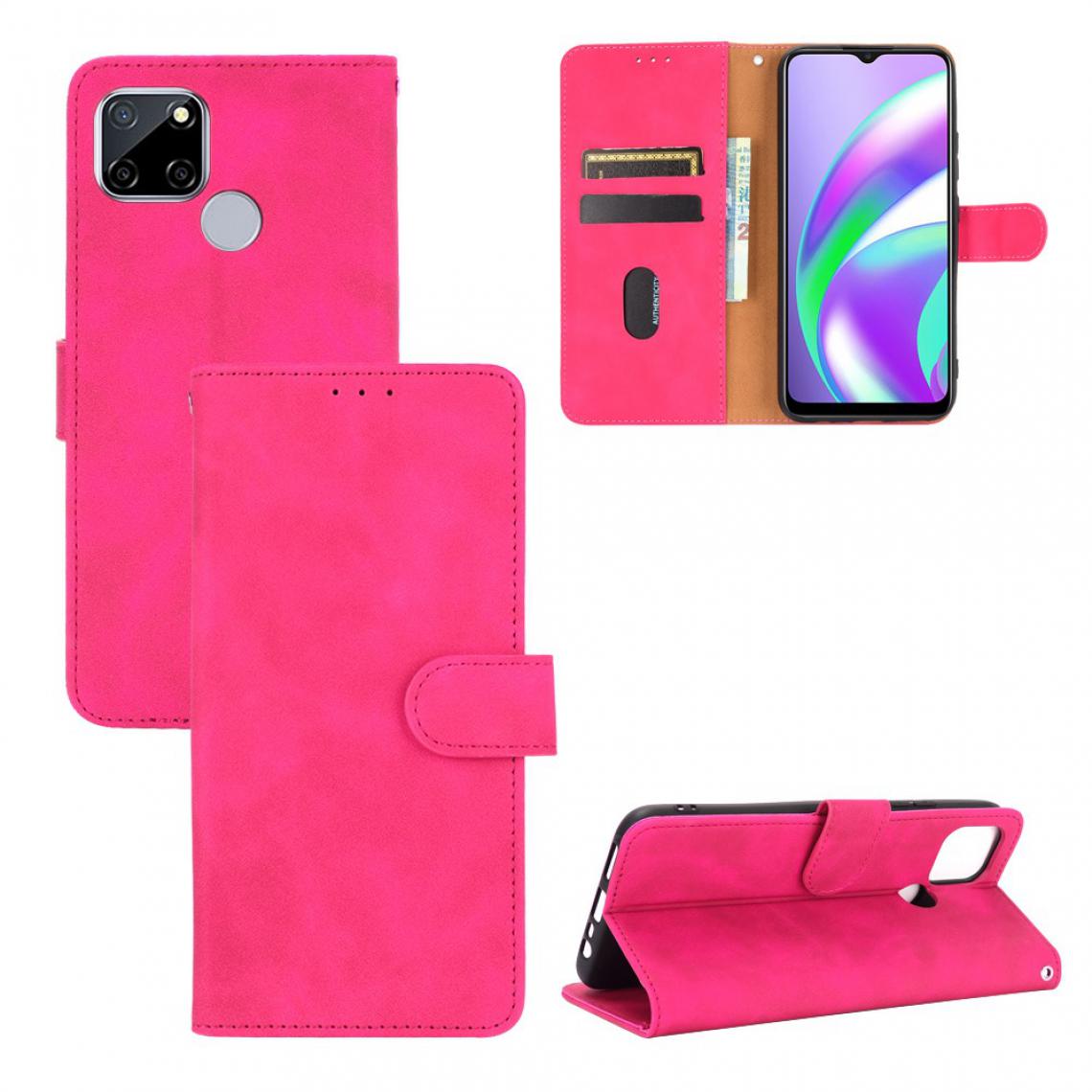 Other - Etui en PU flip sensation de peau rose pour votre Oppo Realme Narzo 20/C12 - Coque, étui smartphone
