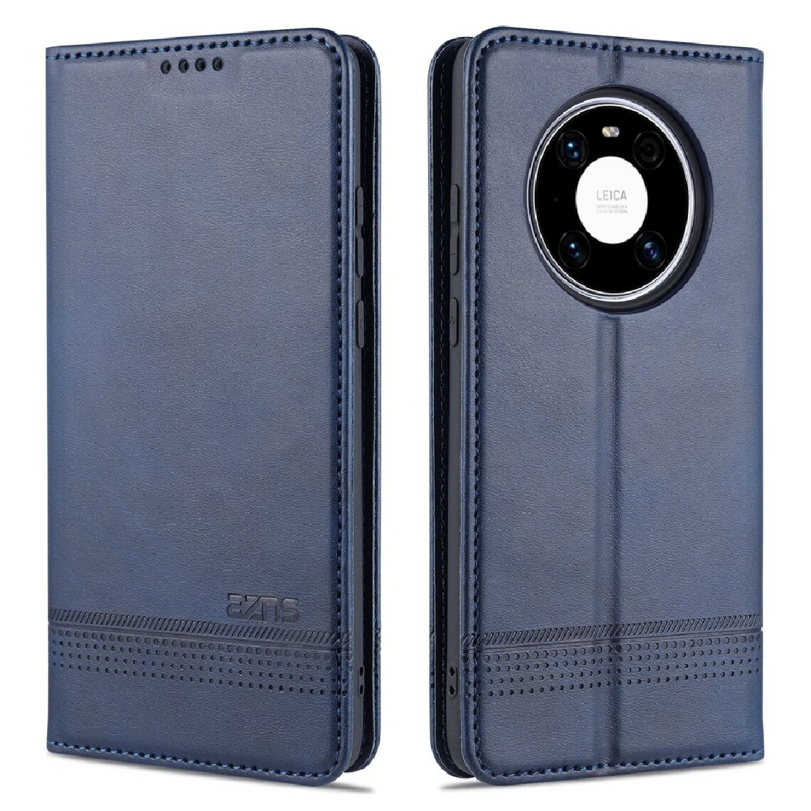 Other - Etui en PU magnétique absorbé avec porte-carte bleu pour votre Huawei Mate 40 Pro - Coque, étui smartphone
