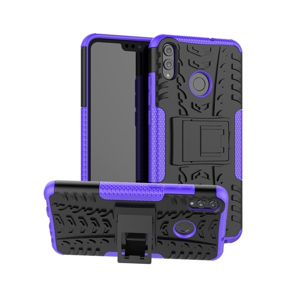 marque generique - Coque en TPU hybride antidérapant violet pour votre Huawei Honor 8X - Autres accessoires smartphone