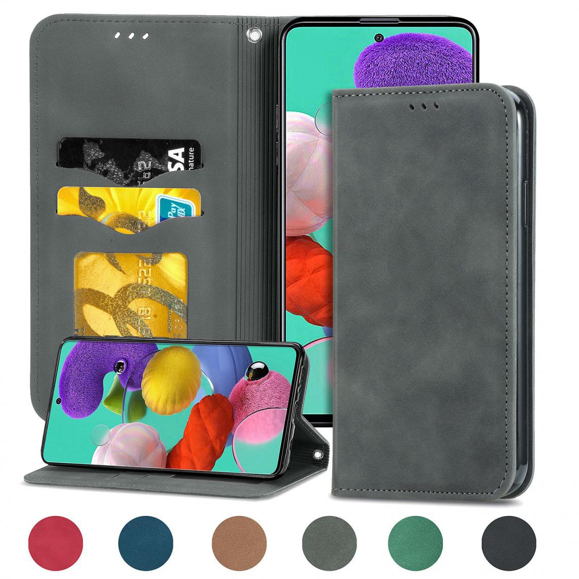 OtterBox - Samsung Galaxy Note 10 Lite Housse Etui Coque de protection type portefeuille (support carte de credit) [Gris] - Coque, étui smartphone