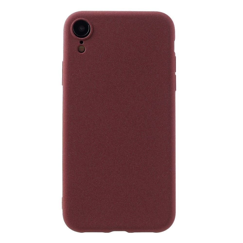 marque generique - Coque en TPU souple au toucher mat et rouge vin pour votre Apple iPhone XR 6.1 inch - Autres accessoires smartphone